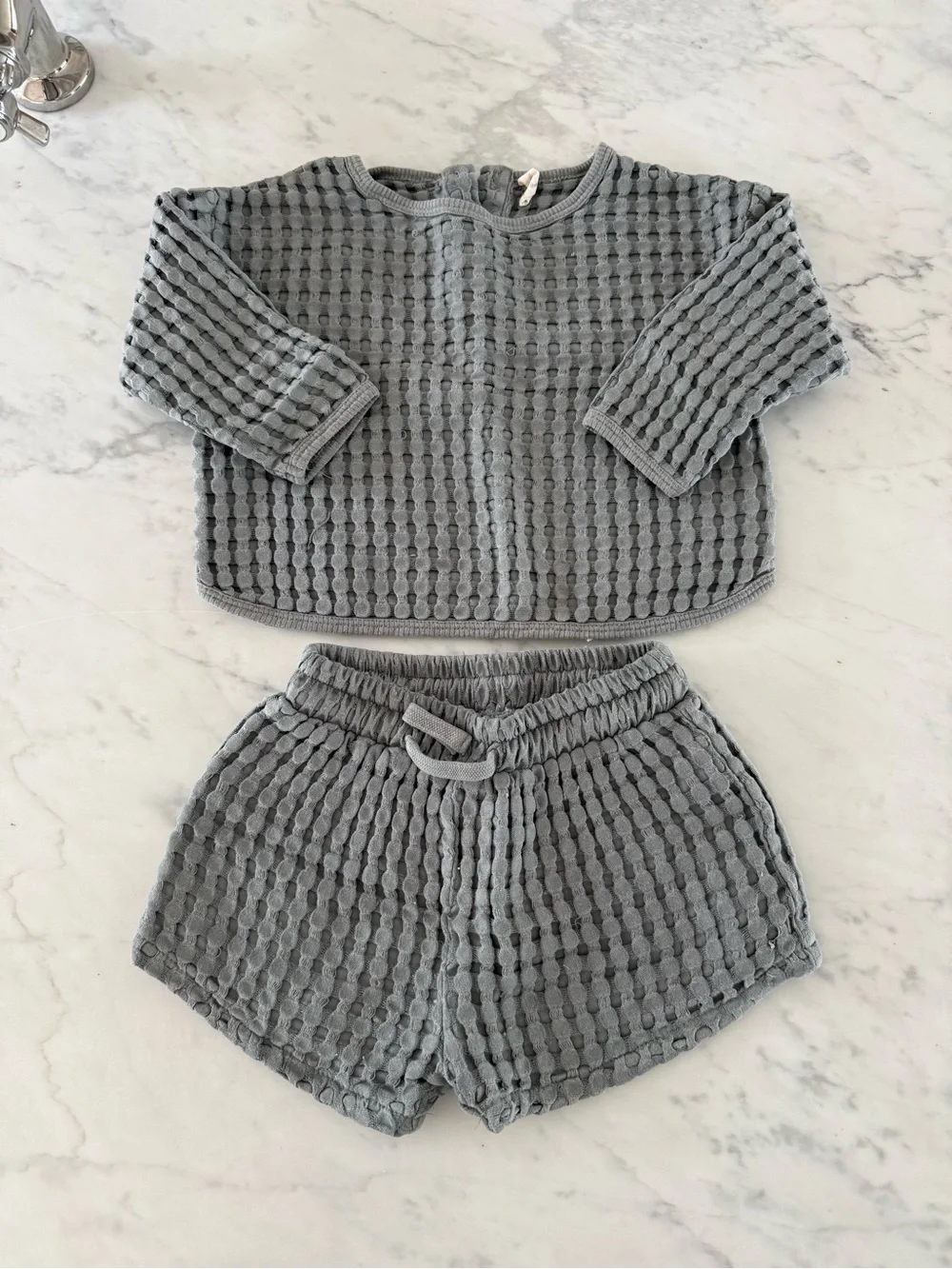 Quincy Mae Flynn Set - Dusty Blue